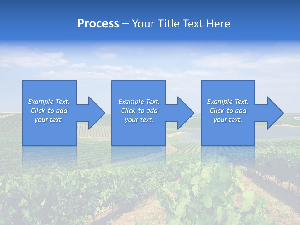 Blue Picturesque Landscape PowerPoint Template