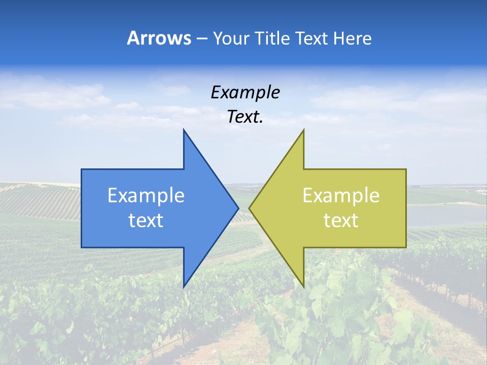 Blue Picturesque Landscape PowerPoint Template