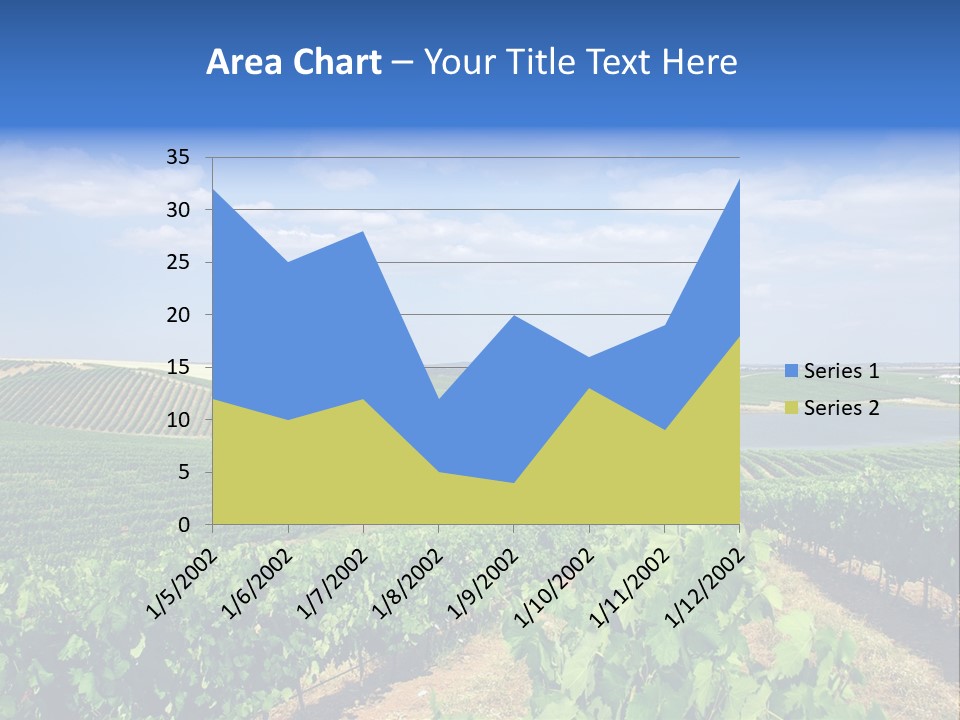 Blue Picturesque Landscape PowerPoint Template