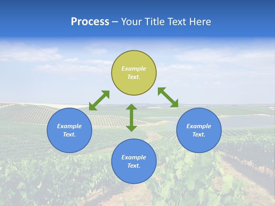 Blue Picturesque Landscape PowerPoint Template