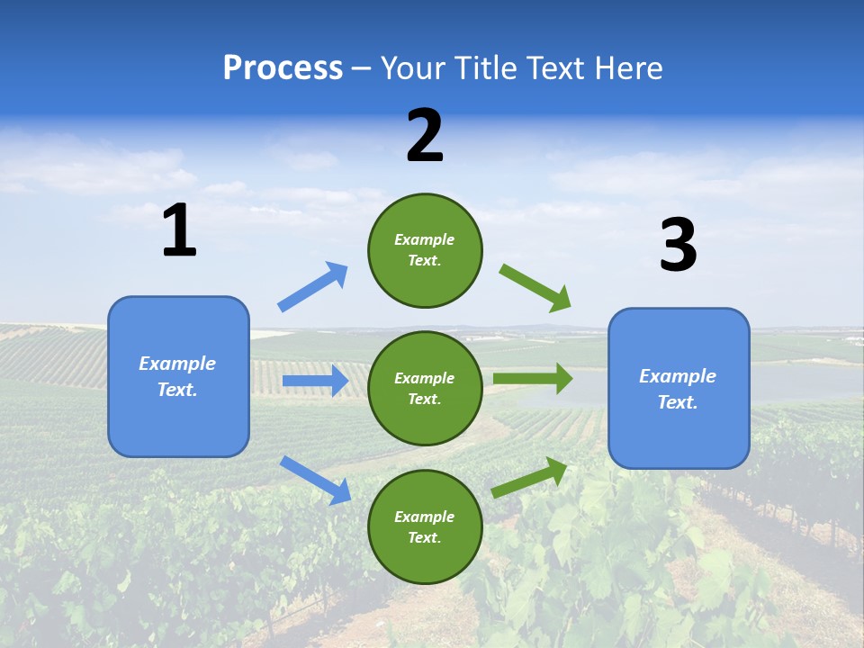 Blue Picturesque Landscape PowerPoint Template