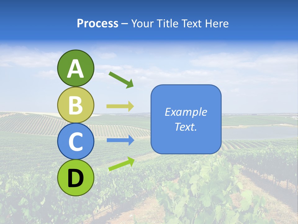 Blue Picturesque Landscape PowerPoint Template