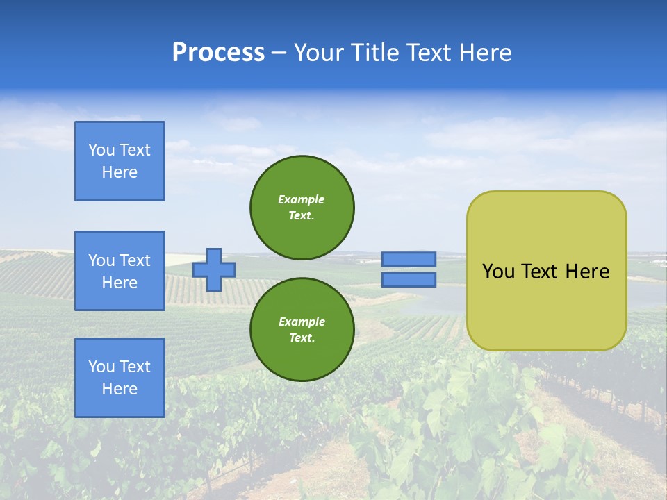 Blue Picturesque Landscape PowerPoint Template