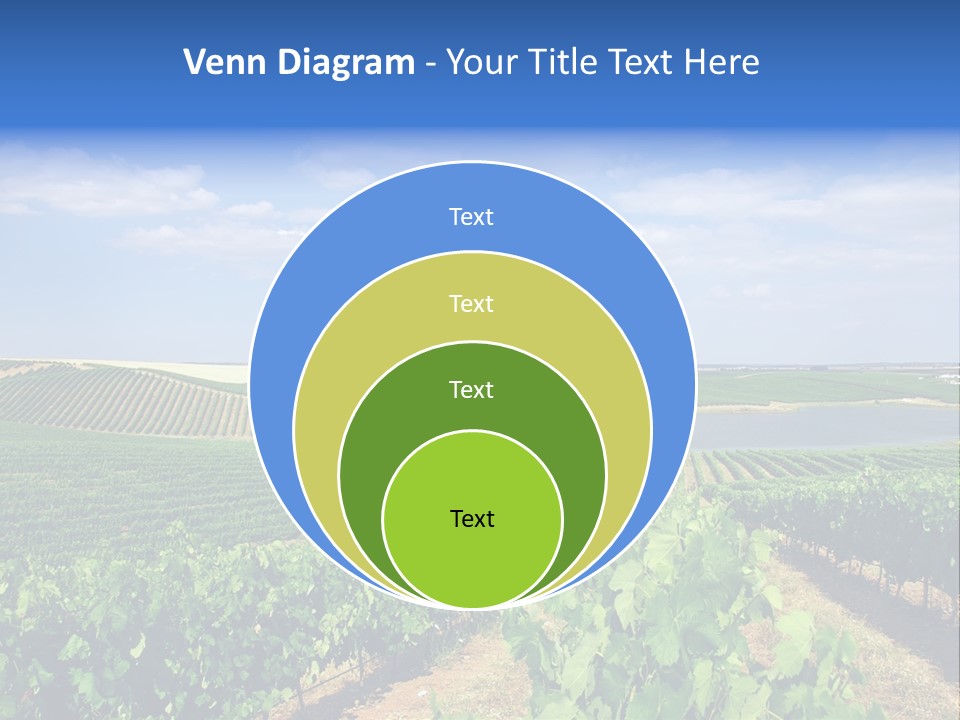 Blue Picturesque Landscape PowerPoint Template