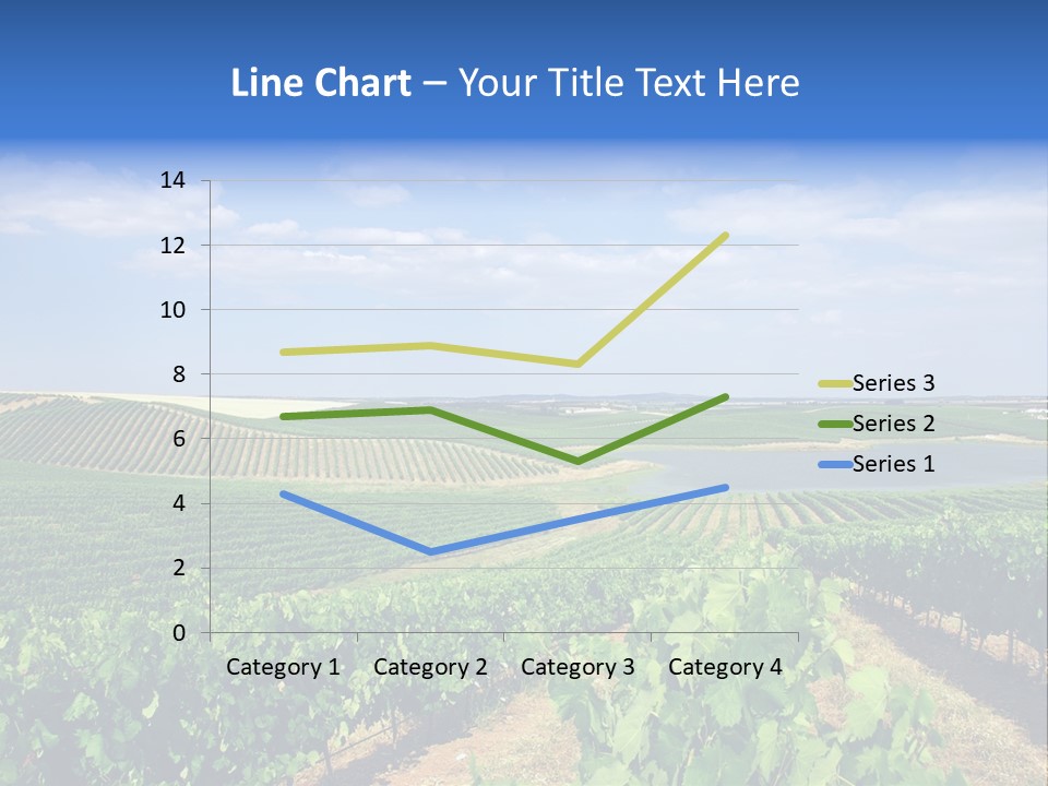 Blue Picturesque Landscape PowerPoint Template