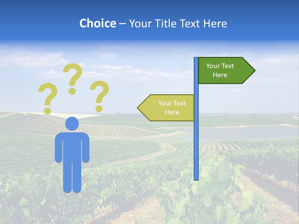 Blue Picturesque Landscape PowerPoint Template