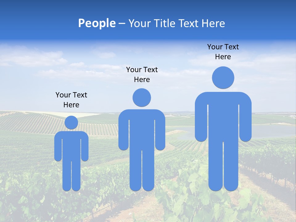 Blue Picturesque Landscape PowerPoint Template