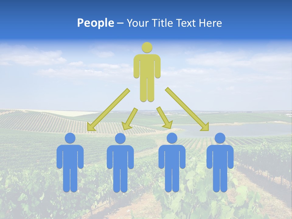 Blue Picturesque Landscape PowerPoint Template