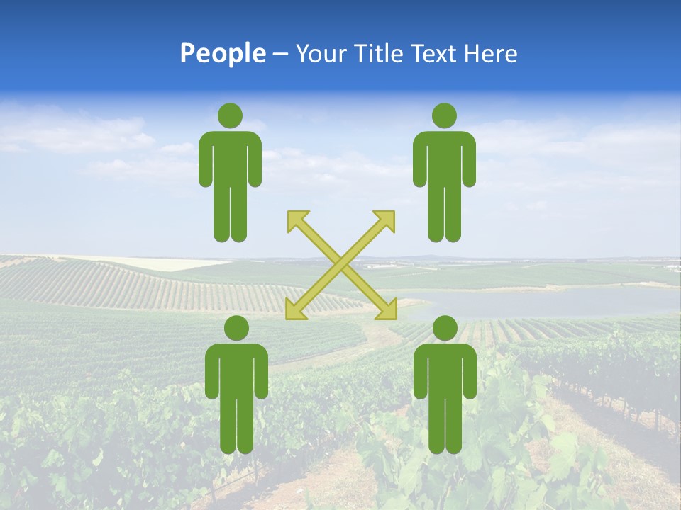 Blue Picturesque Landscape PowerPoint Template