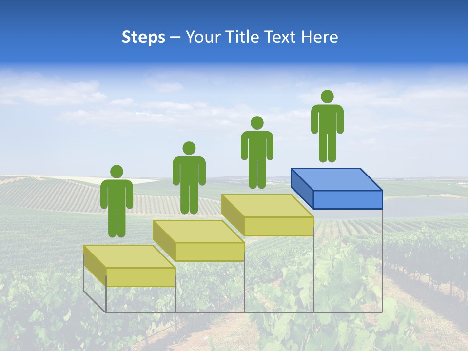 Blue Picturesque Landscape PowerPoint Template