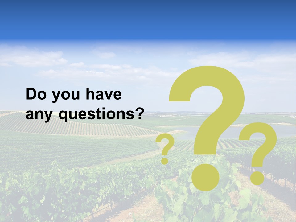 Blue Picturesque Landscape PowerPoint Template