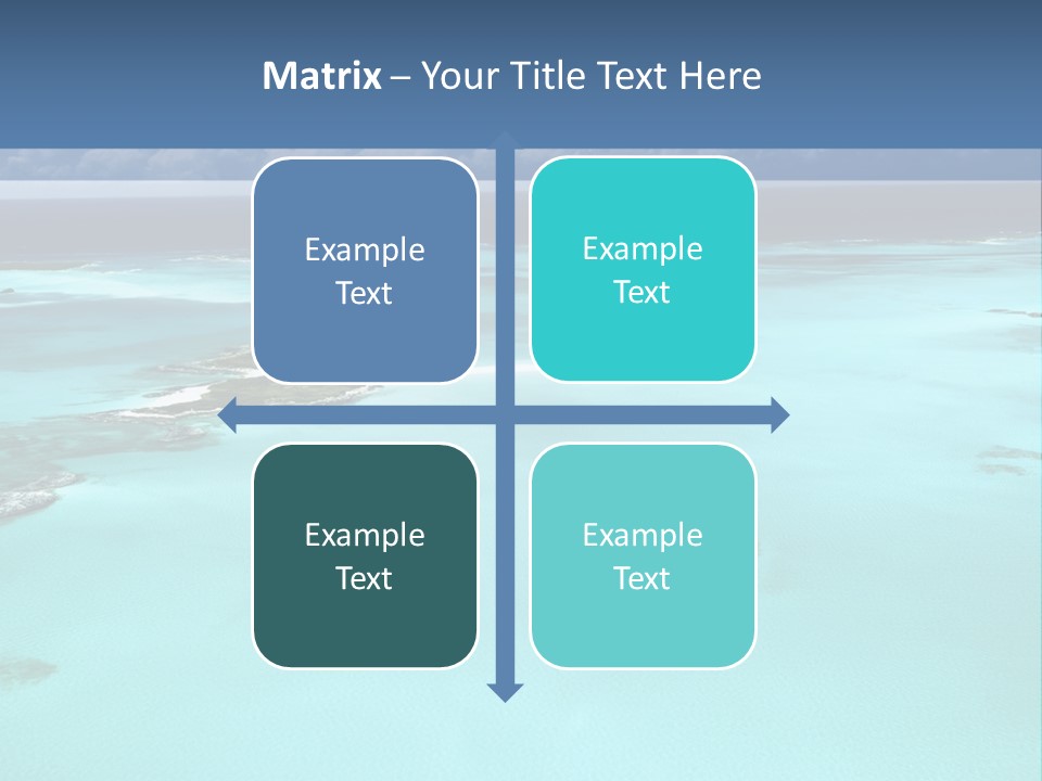 An Aerial View Of The Ocean With Blue Water PowerPoint Template