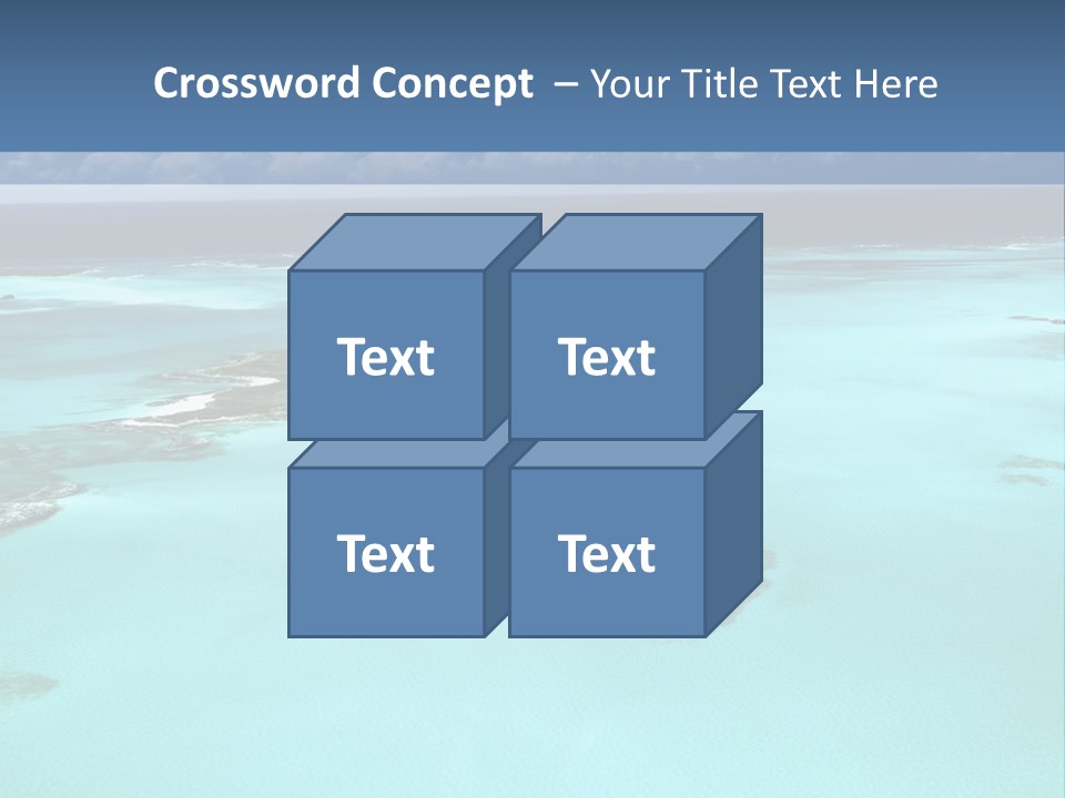 An Aerial View Of The Ocean With Blue Water PowerPoint Template