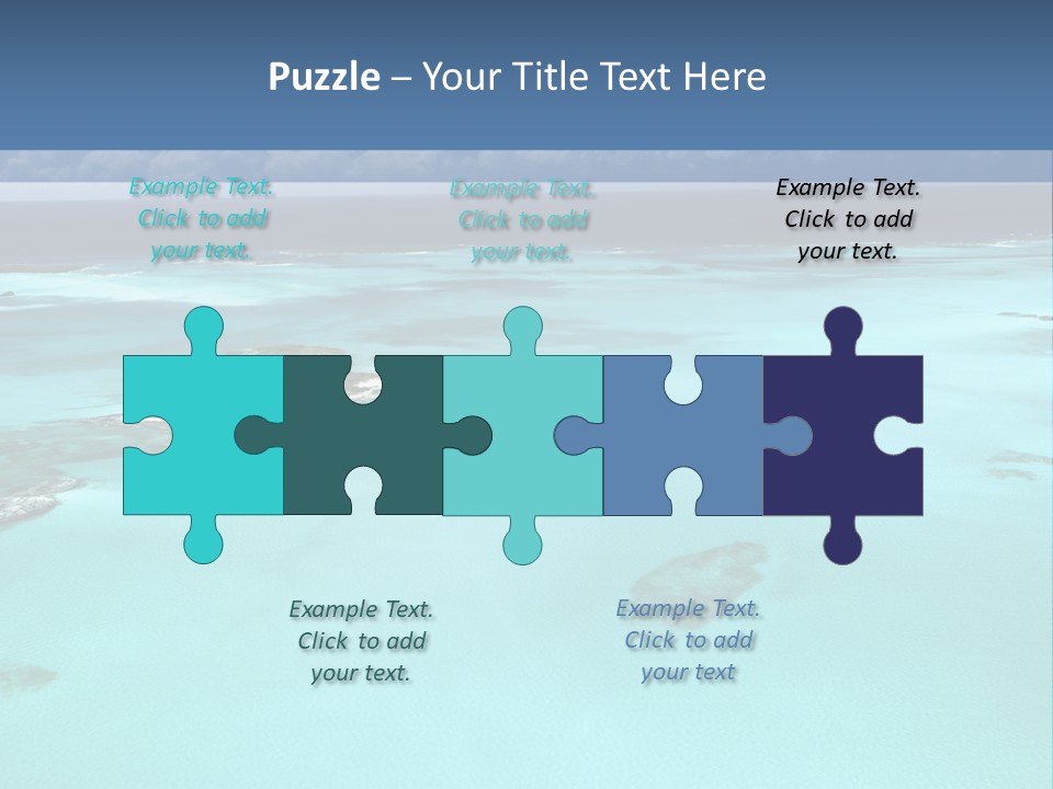 An Aerial View Of The Ocean With Blue Water PowerPoint Template