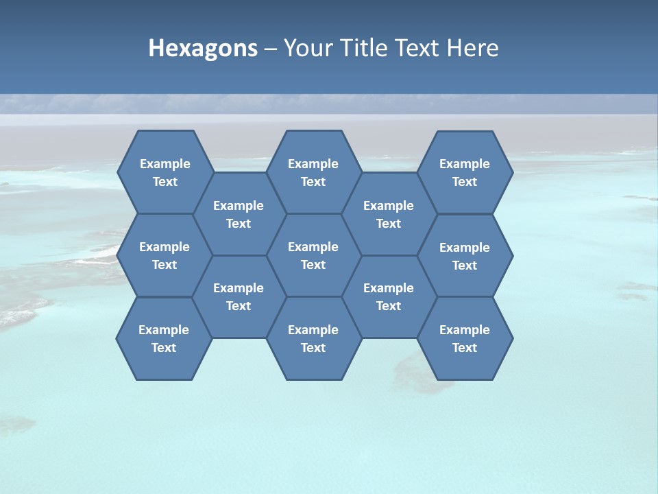 An Aerial View Of The Ocean With Blue Water PowerPoint Template