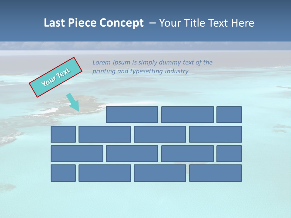 An Aerial View Of The Ocean With Blue Water PowerPoint Template