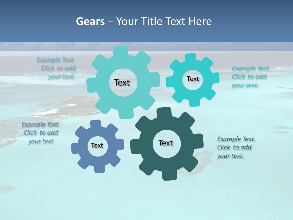 An Aerial View Of The Ocean With Blue Water PowerPoint Template