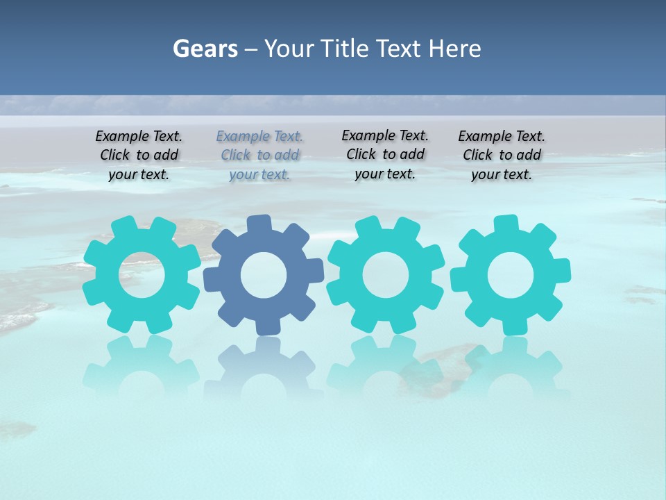 An Aerial View Of The Ocean With Blue Water PowerPoint Template