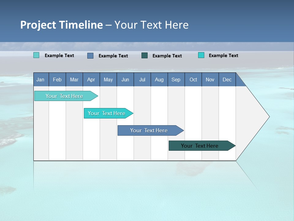 An Aerial View Of The Ocean With Blue Water PowerPoint Template