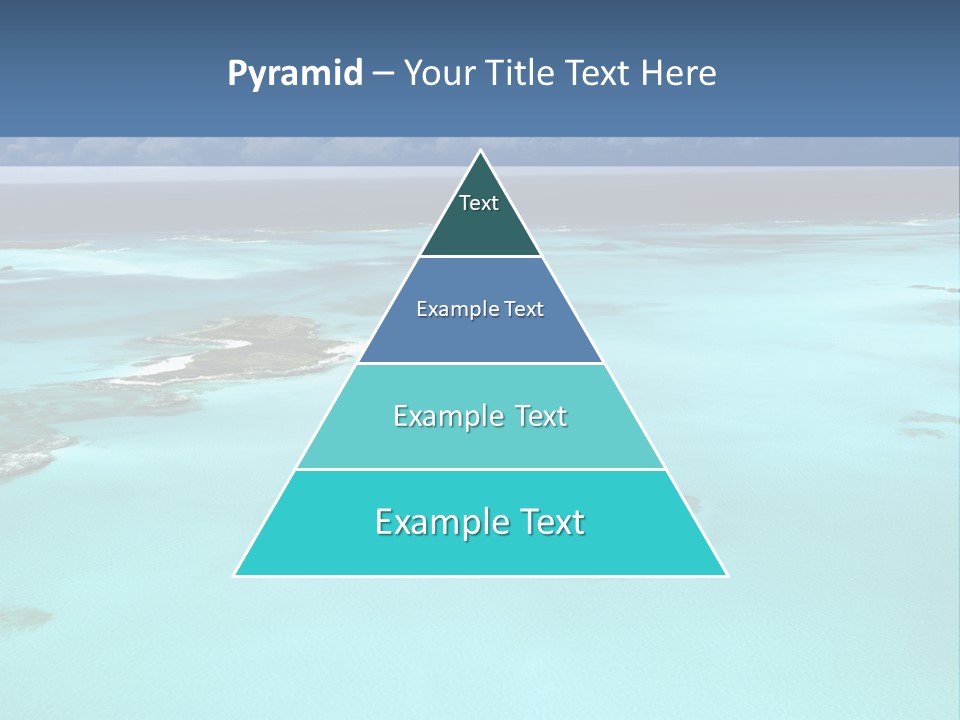 An Aerial View Of The Ocean With Blue Water PowerPoint Template