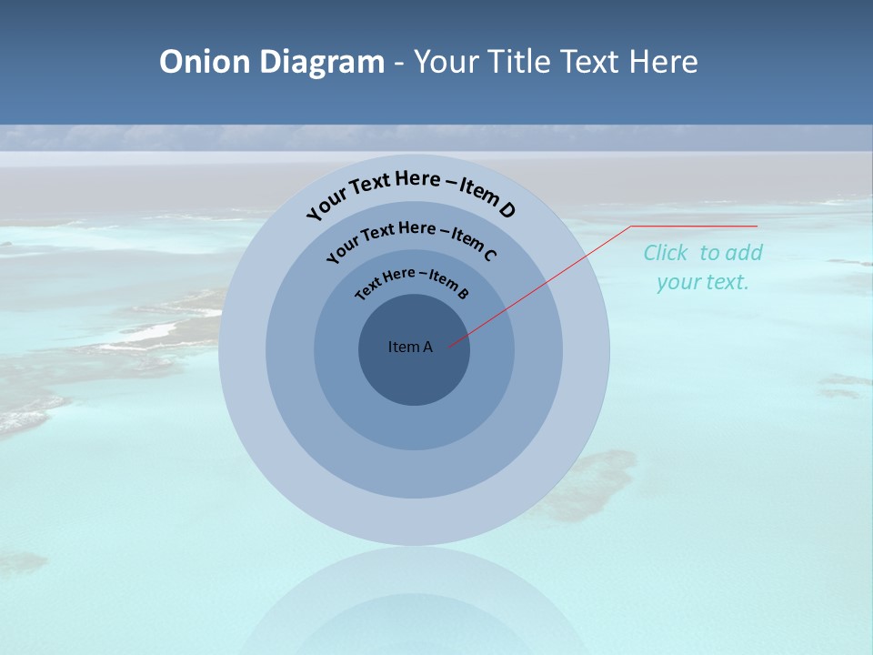 An Aerial View Of The Ocean With Blue Water PowerPoint Template