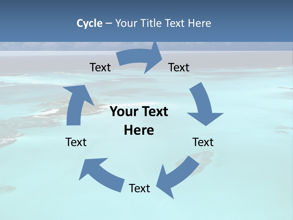 An Aerial View Of The Ocean With Blue Water PowerPoint Template