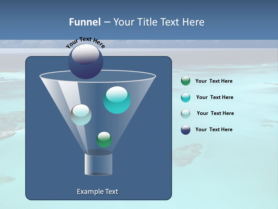 An Aerial View Of The Ocean With Blue Water PowerPoint Template