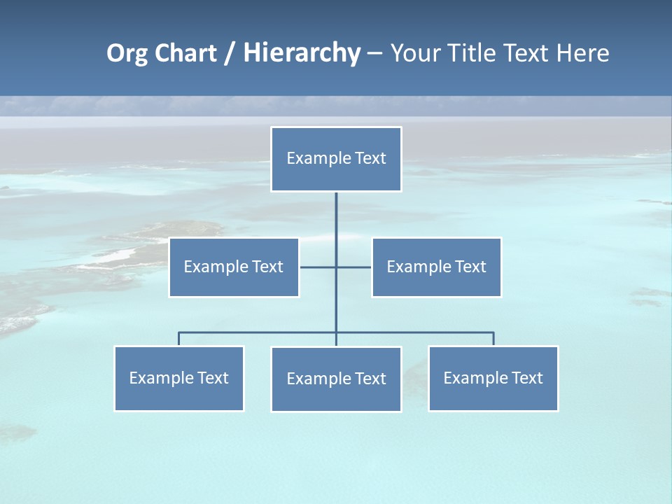 An Aerial View Of The Ocean With Blue Water PowerPoint Template