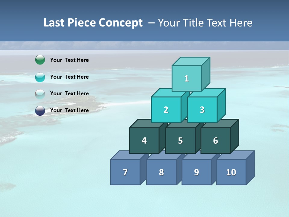 An Aerial View Of The Ocean With Blue Water PowerPoint Template