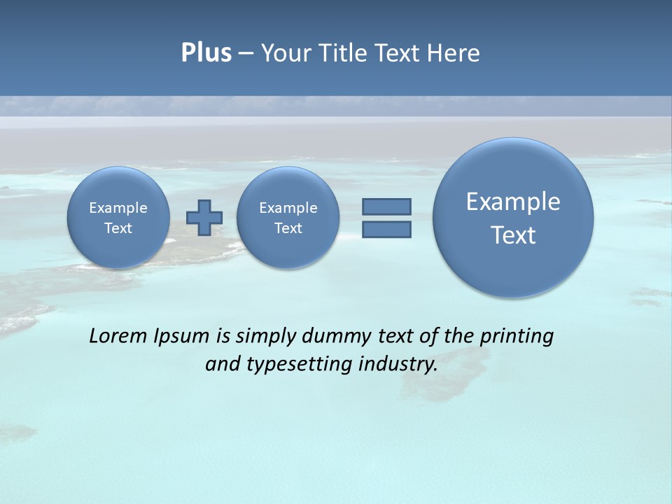 An Aerial View Of The Ocean With Blue Water PowerPoint Template