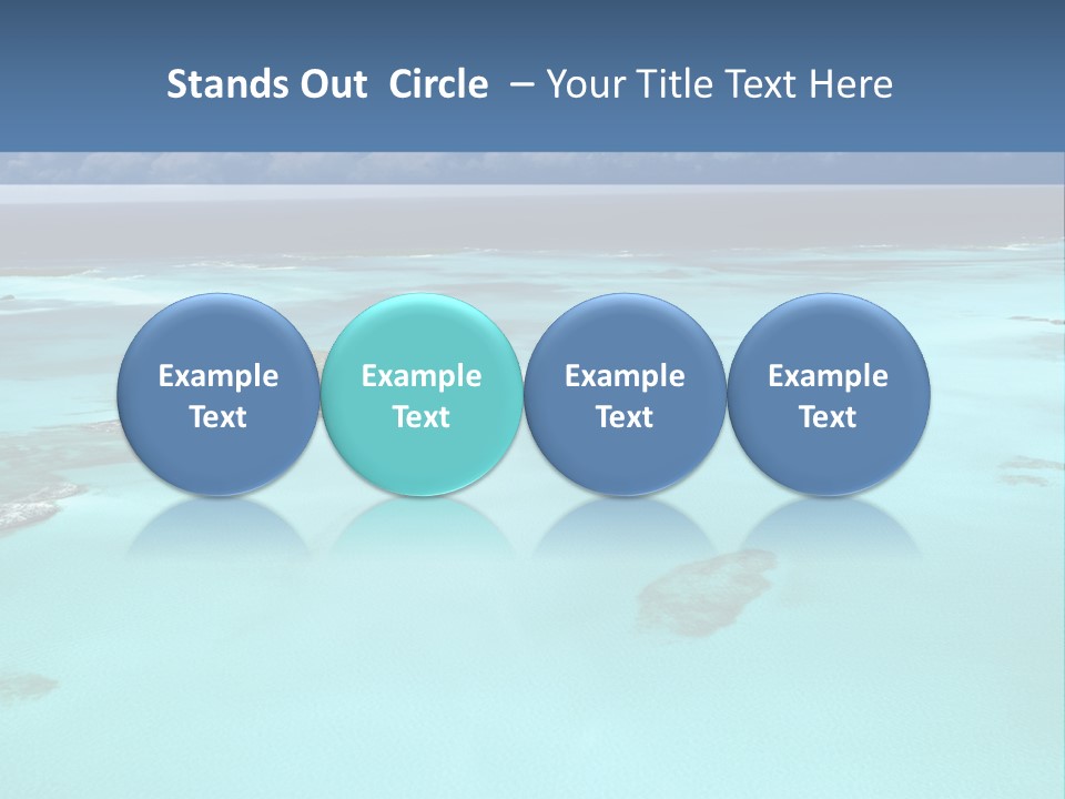 An Aerial View Of The Ocean With Blue Water PowerPoint Template