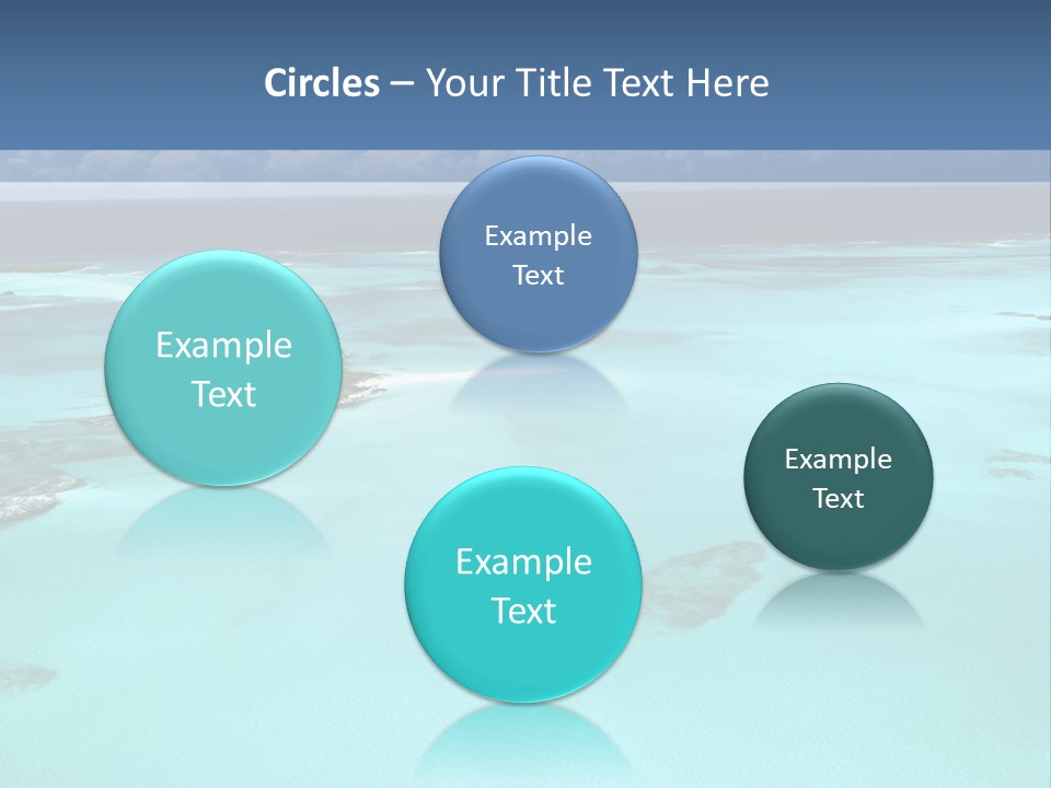 An Aerial View Of The Ocean With Blue Water PowerPoint Template