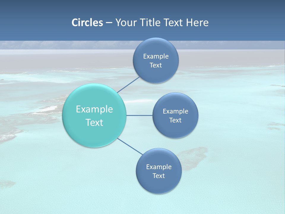 An Aerial View Of The Ocean With Blue Water PowerPoint Template