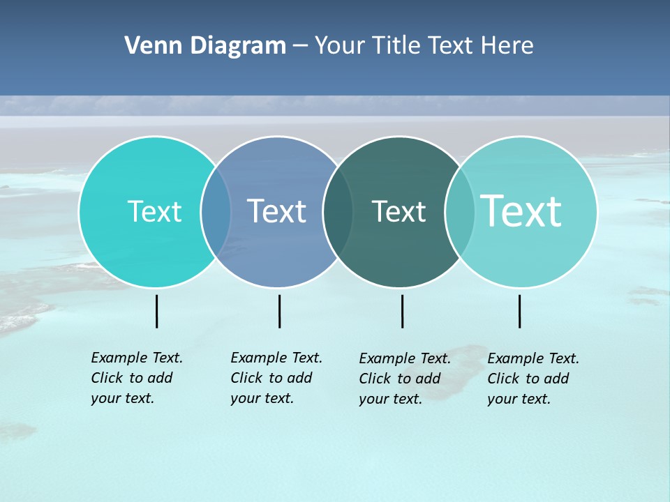 An Aerial View Of The Ocean With Blue Water PowerPoint Template
