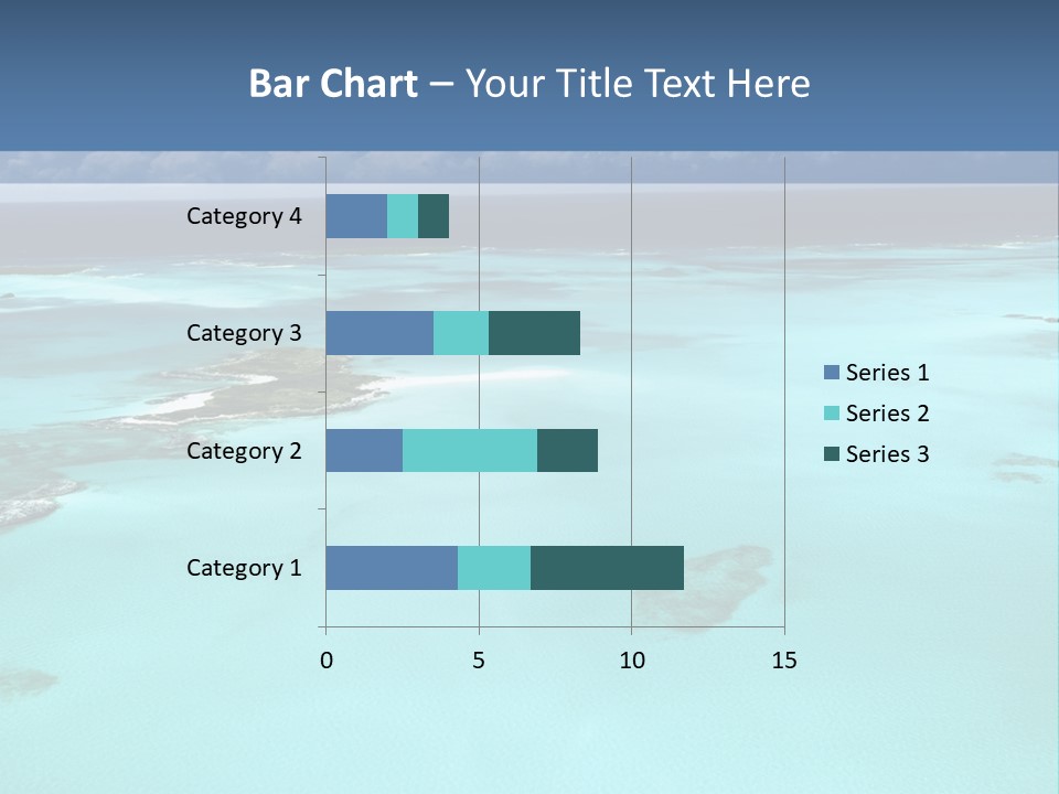 An Aerial View Of The Ocean With Blue Water PowerPoint Template