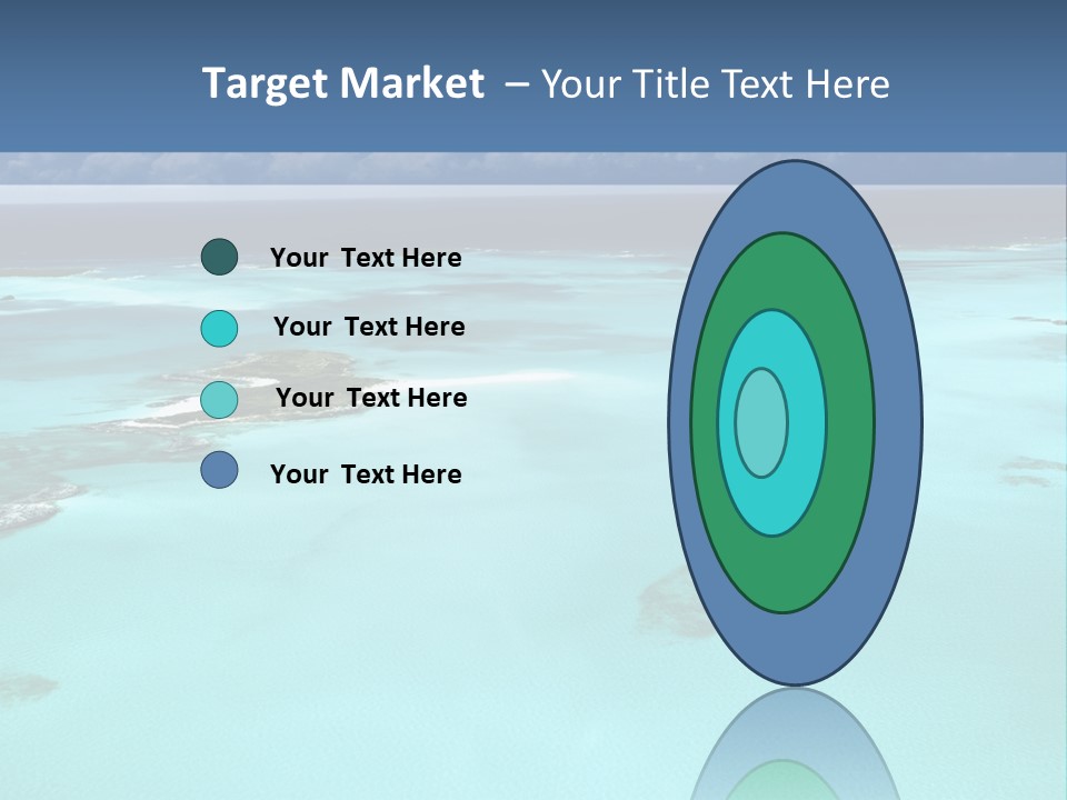 An Aerial View Of The Ocean With Blue Water PowerPoint Template