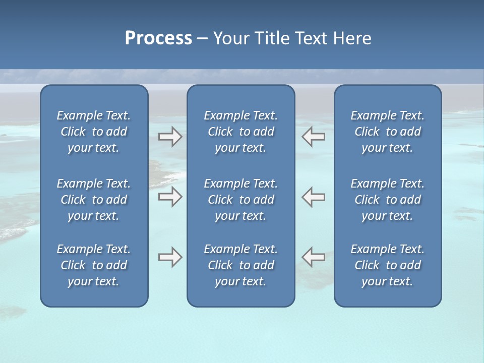 An Aerial View Of The Ocean With Blue Water PowerPoint Template