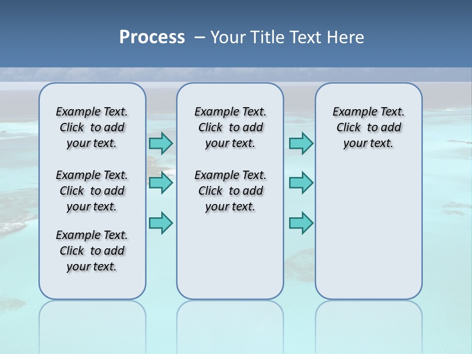 An Aerial View Of The Ocean With Blue Water PowerPoint Template