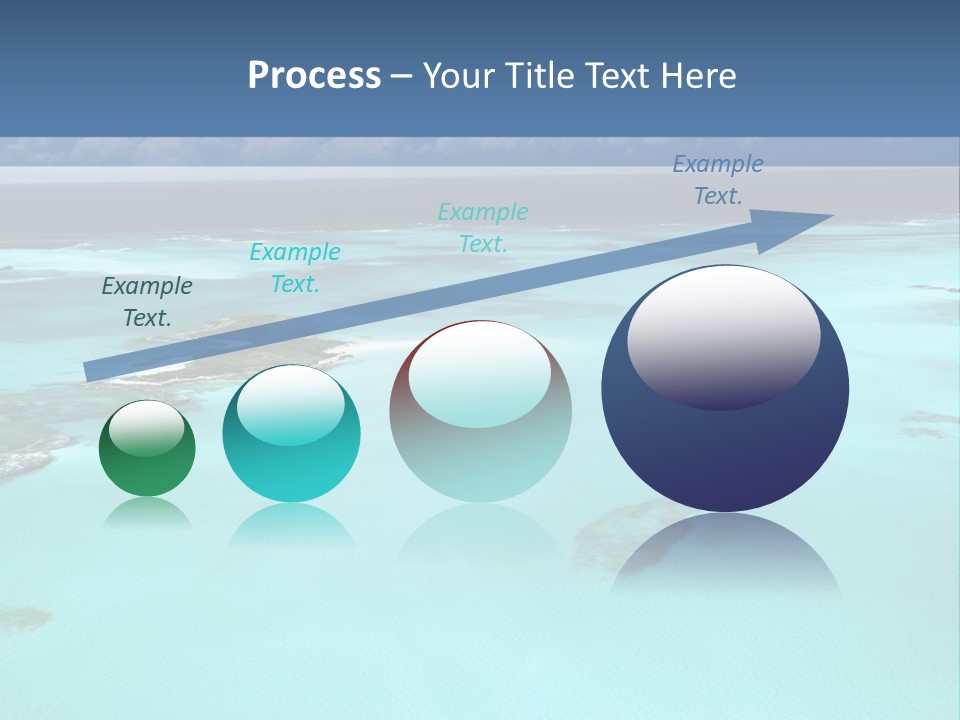An Aerial View Of The Ocean With Blue Water PowerPoint Template