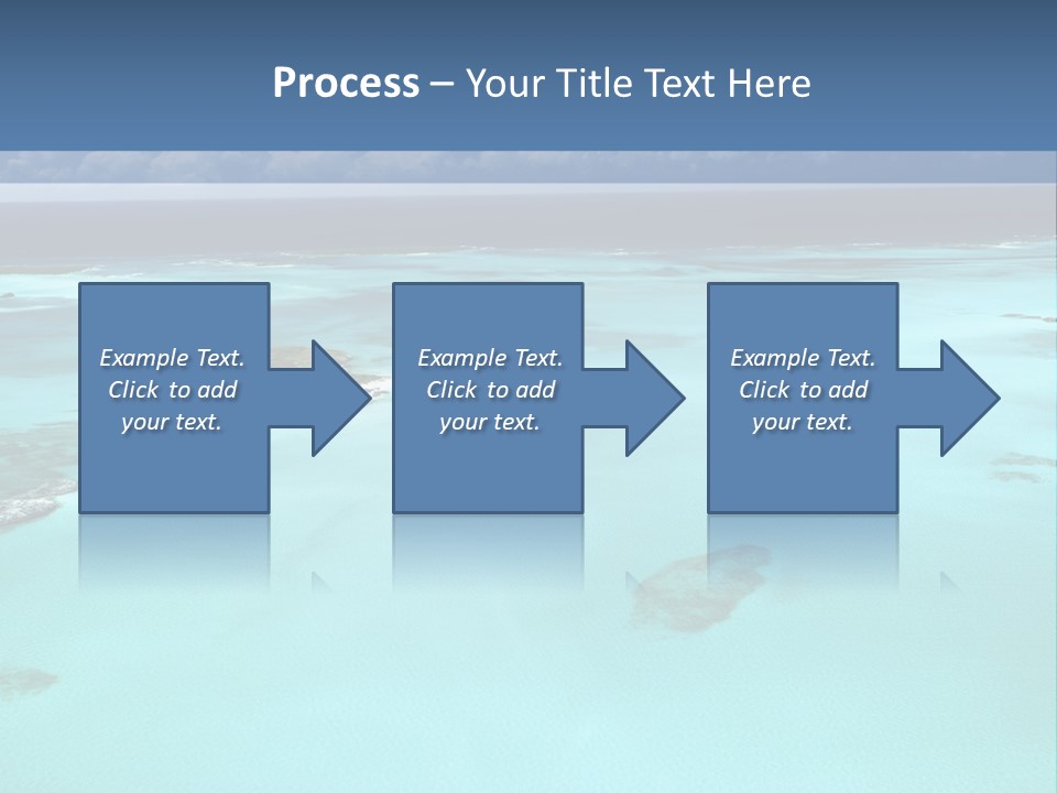 An Aerial View Of The Ocean With Blue Water PowerPoint Template