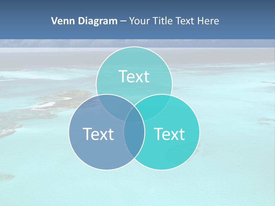 An Aerial View Of The Ocean With Blue Water PowerPoint Template