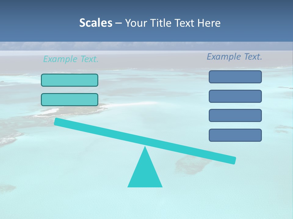 An Aerial View Of The Ocean With Blue Water PowerPoint Template