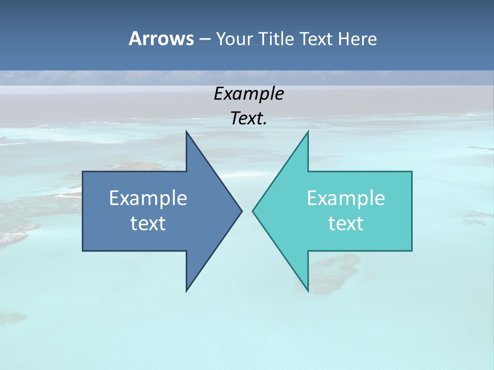 An Aerial View Of The Ocean With Blue Water PowerPoint Template