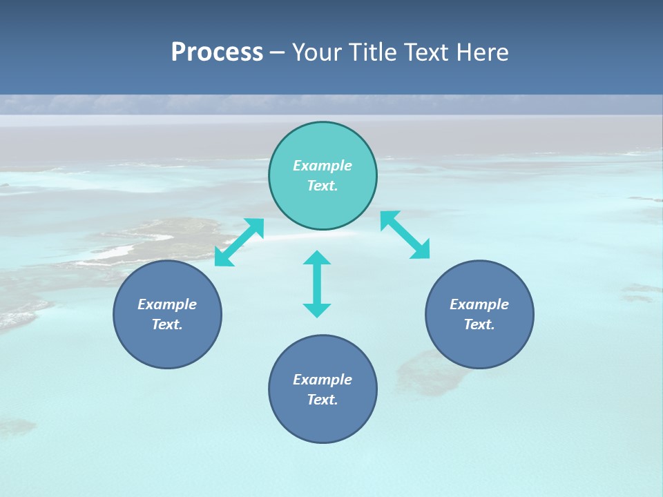 An Aerial View Of The Ocean With Blue Water PowerPoint Template