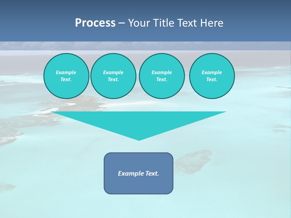 An Aerial View Of The Ocean With Blue Water PowerPoint Template