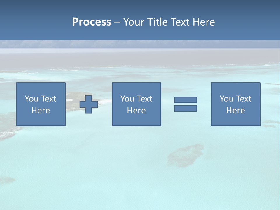 An Aerial View Of The Ocean With Blue Water PowerPoint Template