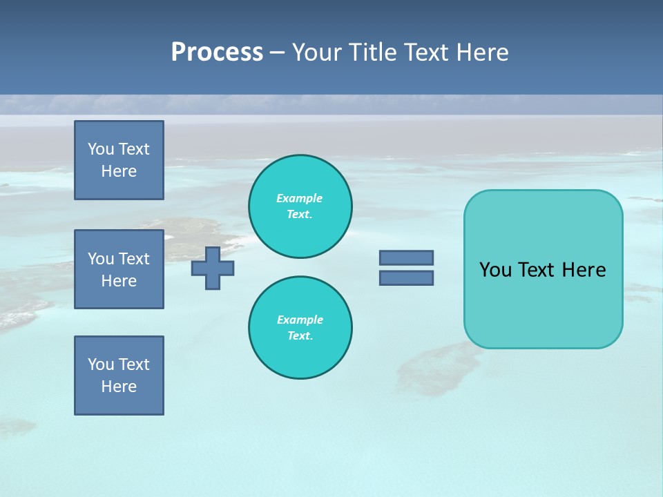 An Aerial View Of The Ocean With Blue Water PowerPoint Template