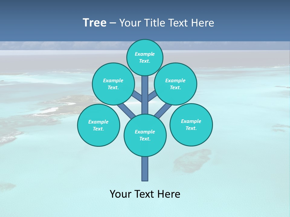An Aerial View Of The Ocean With Blue Water PowerPoint Template