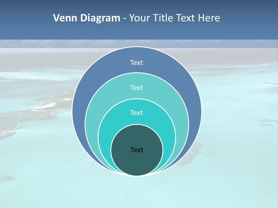 An Aerial View Of The Ocean With Blue Water PowerPoint Template