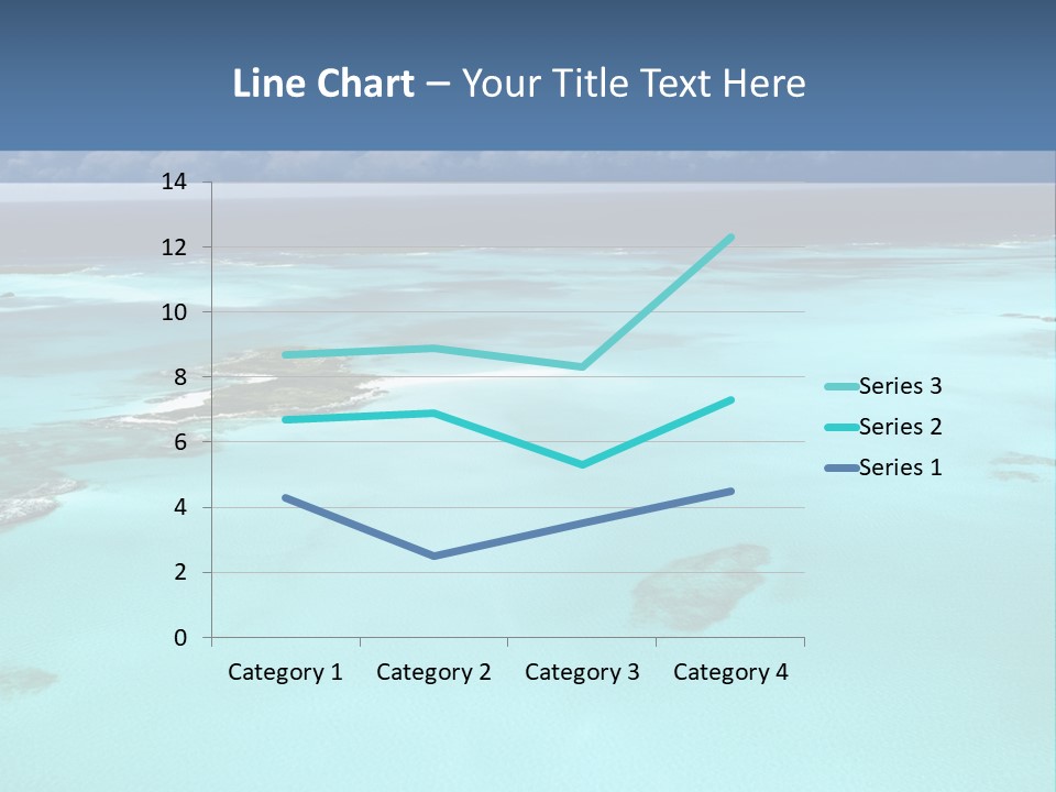 An Aerial View Of The Ocean With Blue Water PowerPoint Template